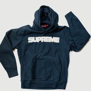 Supreme Perforated Leather Hooded Sweatshirt